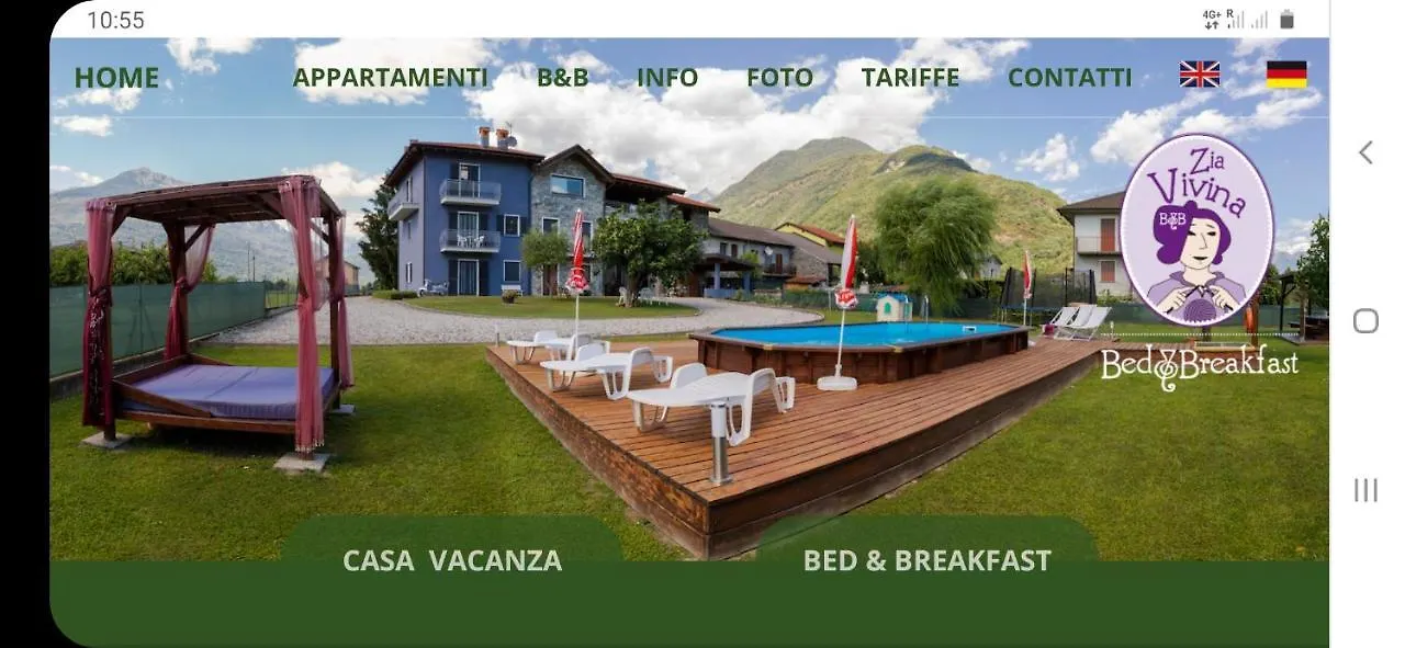 B&B Zia Vivina Sorico Bed & Breakfast